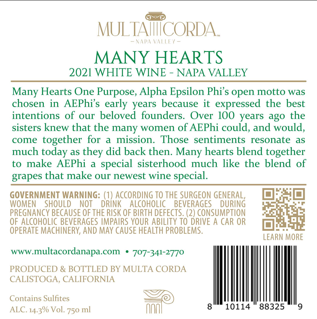 Many Hearts - 2021 Cuvée Blanc - Napa Valley