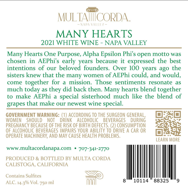 Many Hearts - 2021 Cuvée Blanc - Napa Valley
