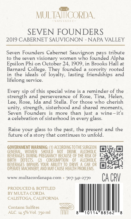 Seven Founders - 2019 Cabernet Sauvignon - Napa Valley