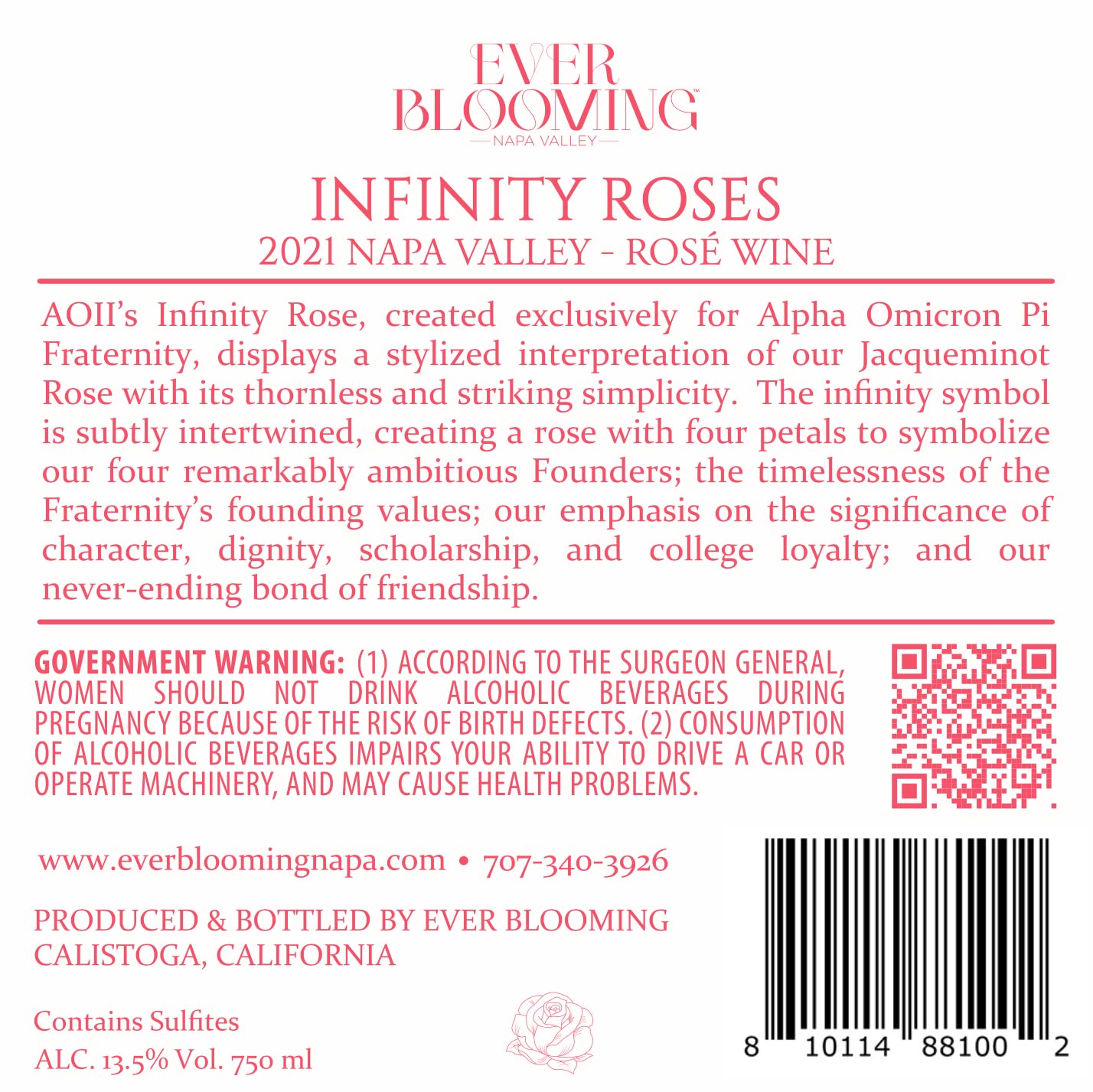 Infinity Roses - 2021 Rosé - Napa Valley – WINE GIFT SHOP