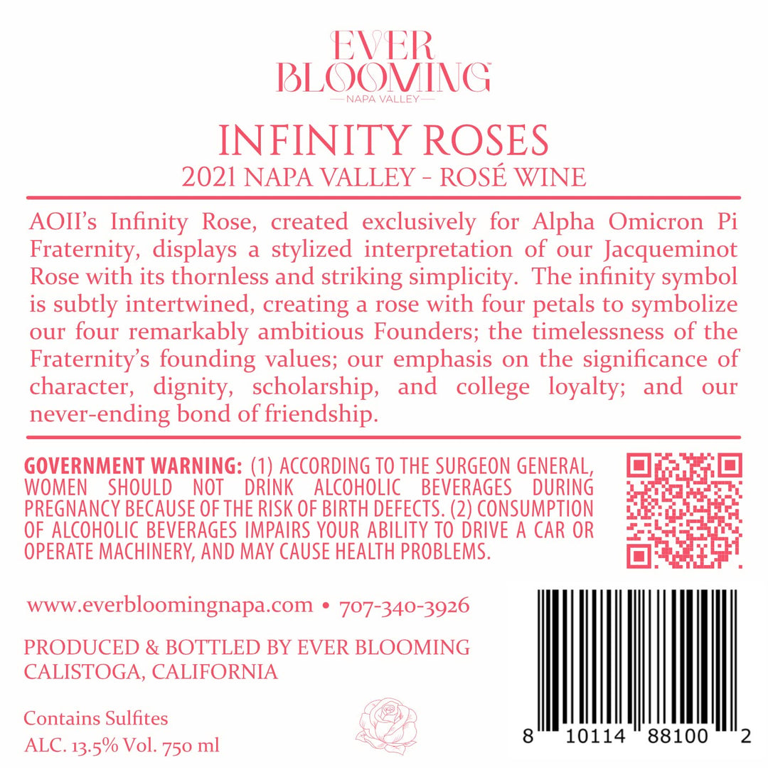 Infinity Roses - 2021 Rosé - Napa Valley