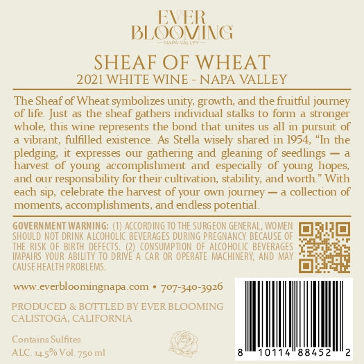 Sheaf of Wheat - 2021 Cuvée Blanc - Napa Valley