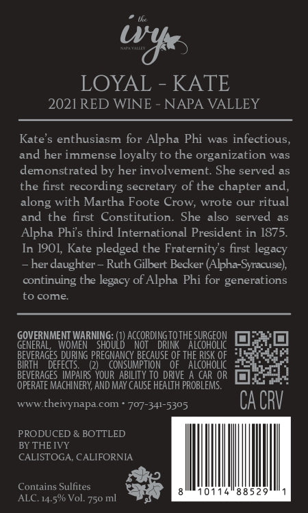 The Original Ten Founder - Loyal - 2021 Red Wine - Napa Valley