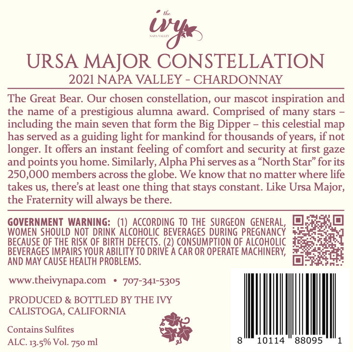 Ursa Major Constellation - 2021 Chardonnay - Napa Valley