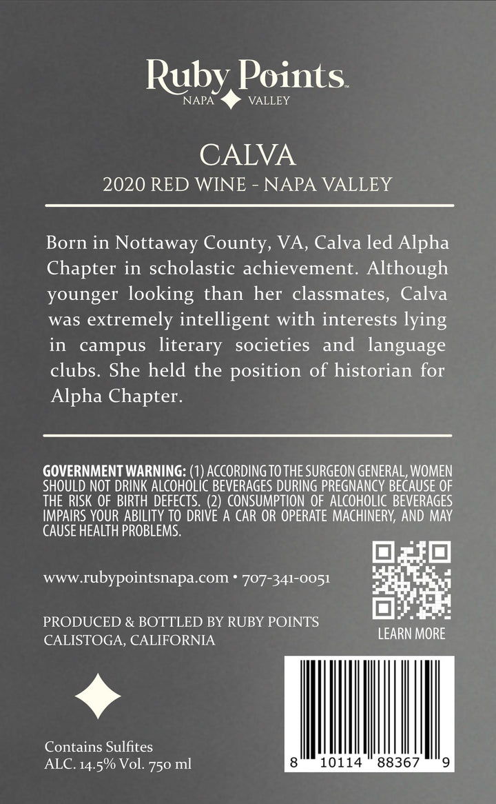 Calva - 2020 Red Wine - Napa Valley