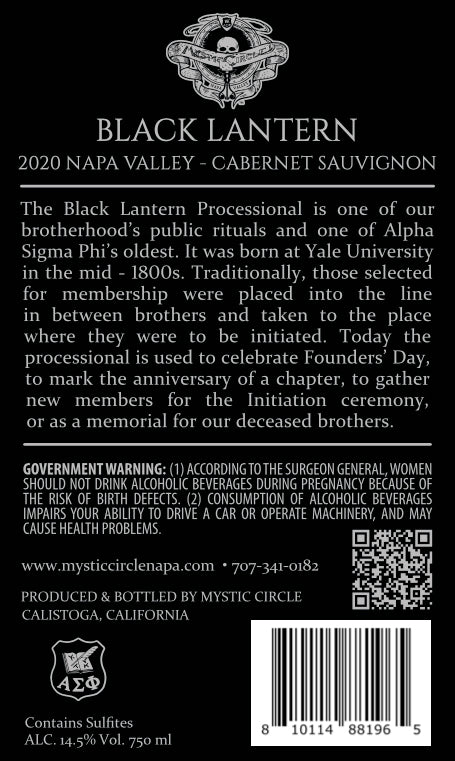 Black Lantern - 2020 Cabernet Sauvignon - Napa Valley