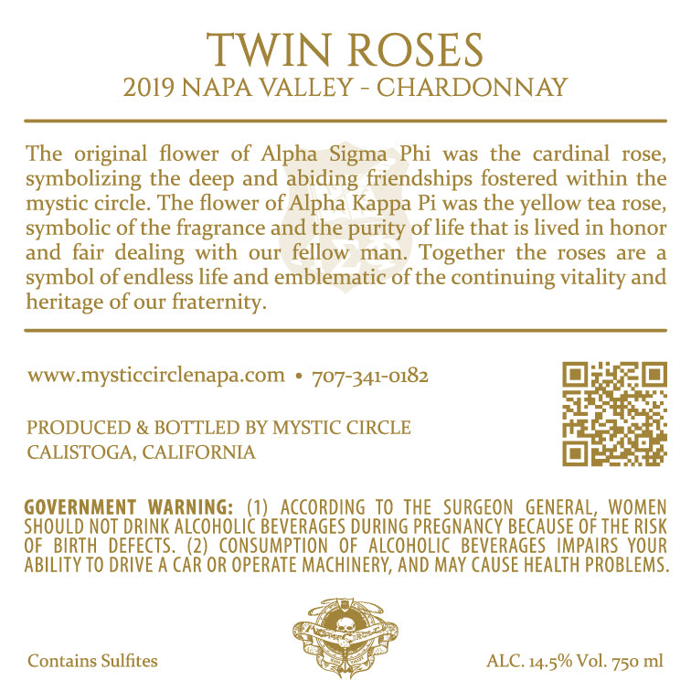 Twin Roses - 2019 Chardonnay - Napa Valley