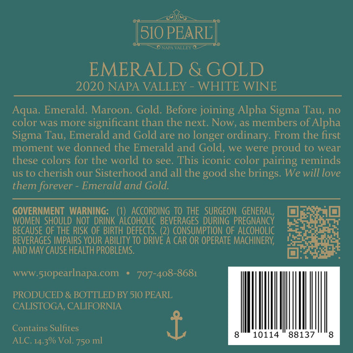 Emerald and Gold - 2020 Cuvée Blanc - Napa Valley