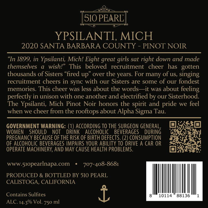 Ypsilanti, Mich - 2020 Pinot Noir - Santa Barbara County