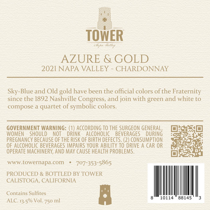 Azure and Gold - 2021 Chardonnay - Napa Valley