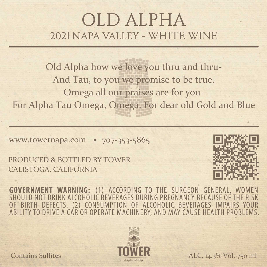 Old Alpha - 2021 Cuvée Blanc - Napa Valley