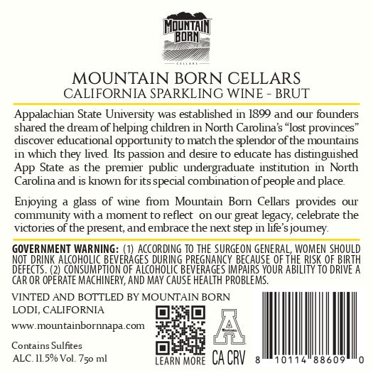 Mountain Born Cellars - Sparkling Brut - California