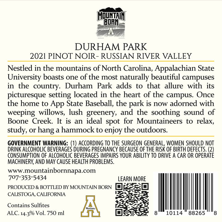 Durham Park - 2021 Pinot Noir - Russian River Valley