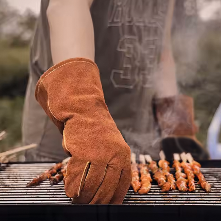 Leather BBQ Gloves