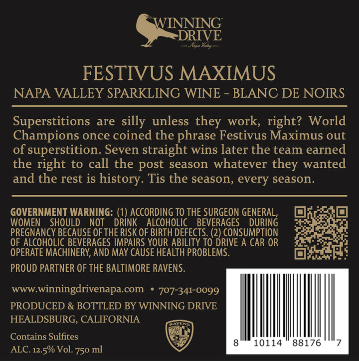 Festivus Maximus - Sparkling Blanc De Noirs - Méthode Champenoise - Napa Valley