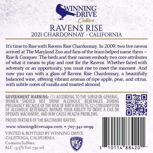 Ravens Rise - 2021 Chardonnay - California