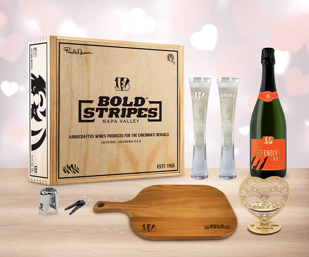 Valentine Sparkling Wine "Cheers" Gift Set