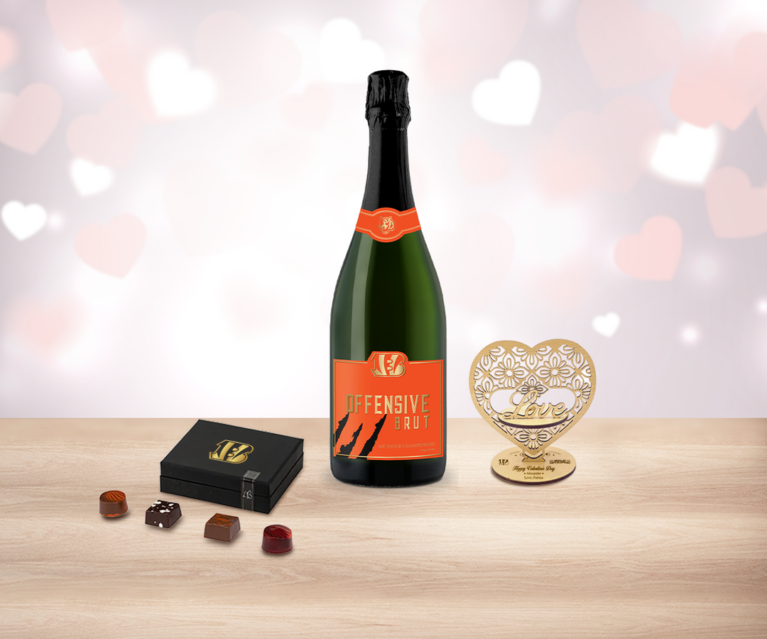 Valentine Sparkling Wine & Truffles Delight