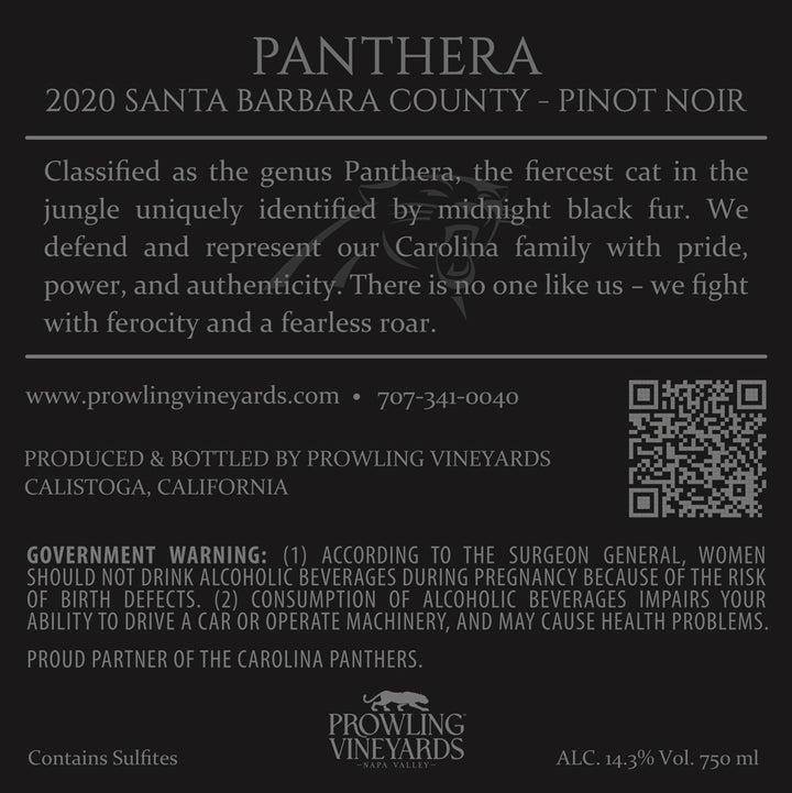 Panthera - 2020 Pinot Noir - Santa Barbara County