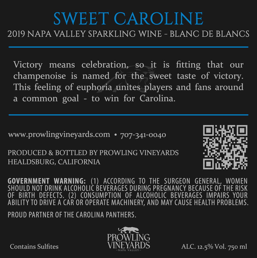 Sweet Caroline - Blanc de Blancs - Méthode Champenoise - Napa Valley