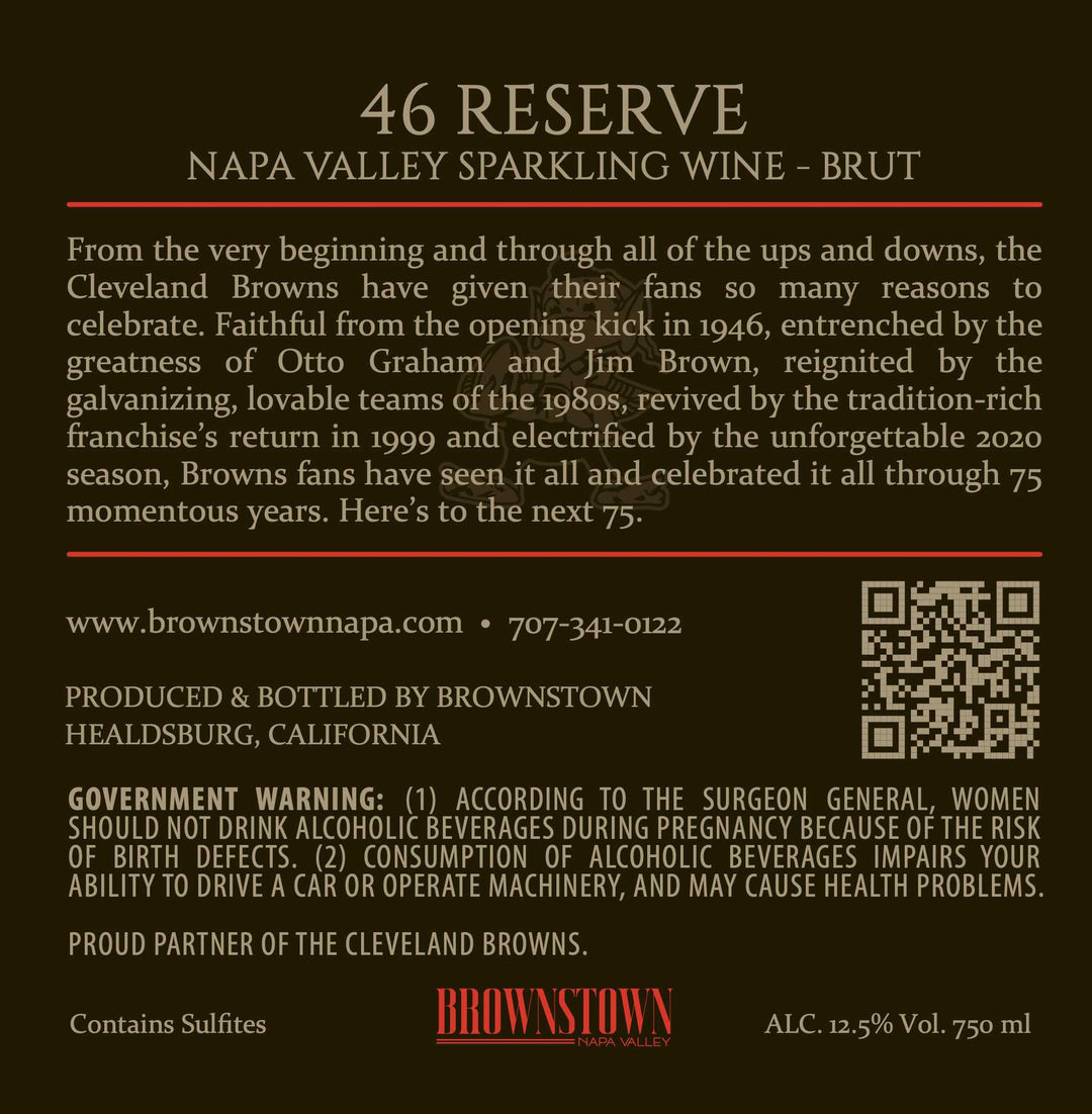 46 Reserve – Sparkling Brut – Méthode Champenoise – Napa Valley