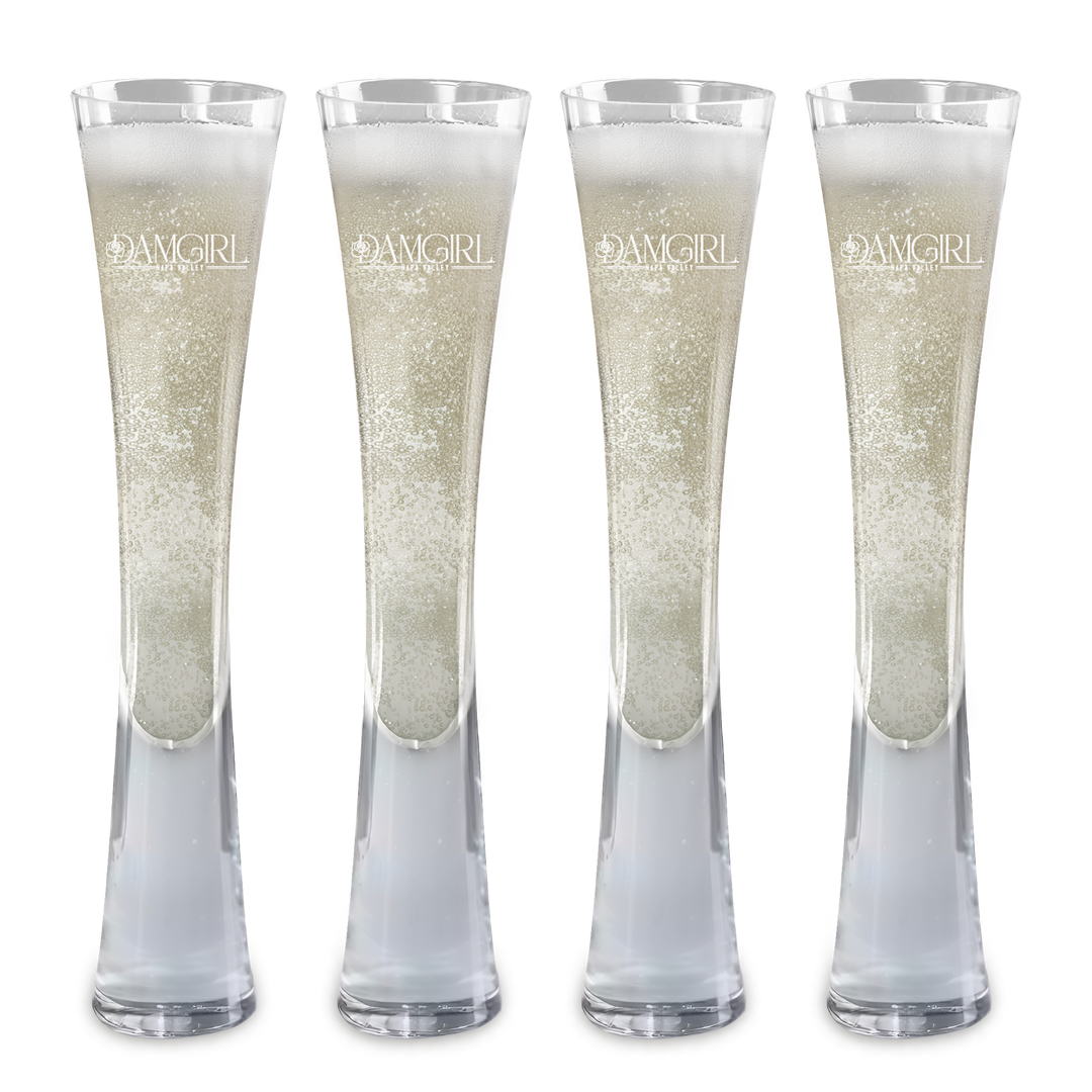 Hand Blown Artisan Crafted Champagne Flute