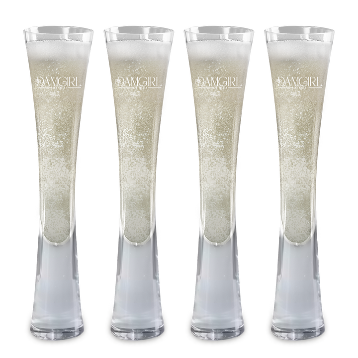 Hand Blown Artisan Crafted Champagne Flute