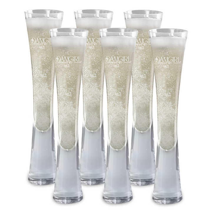 Hand Blown Artisan Crafted Champagne Flute
