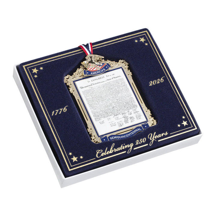 Deluxe Red - America’s 250th Ornament & Wine Tumblers Gift Basket