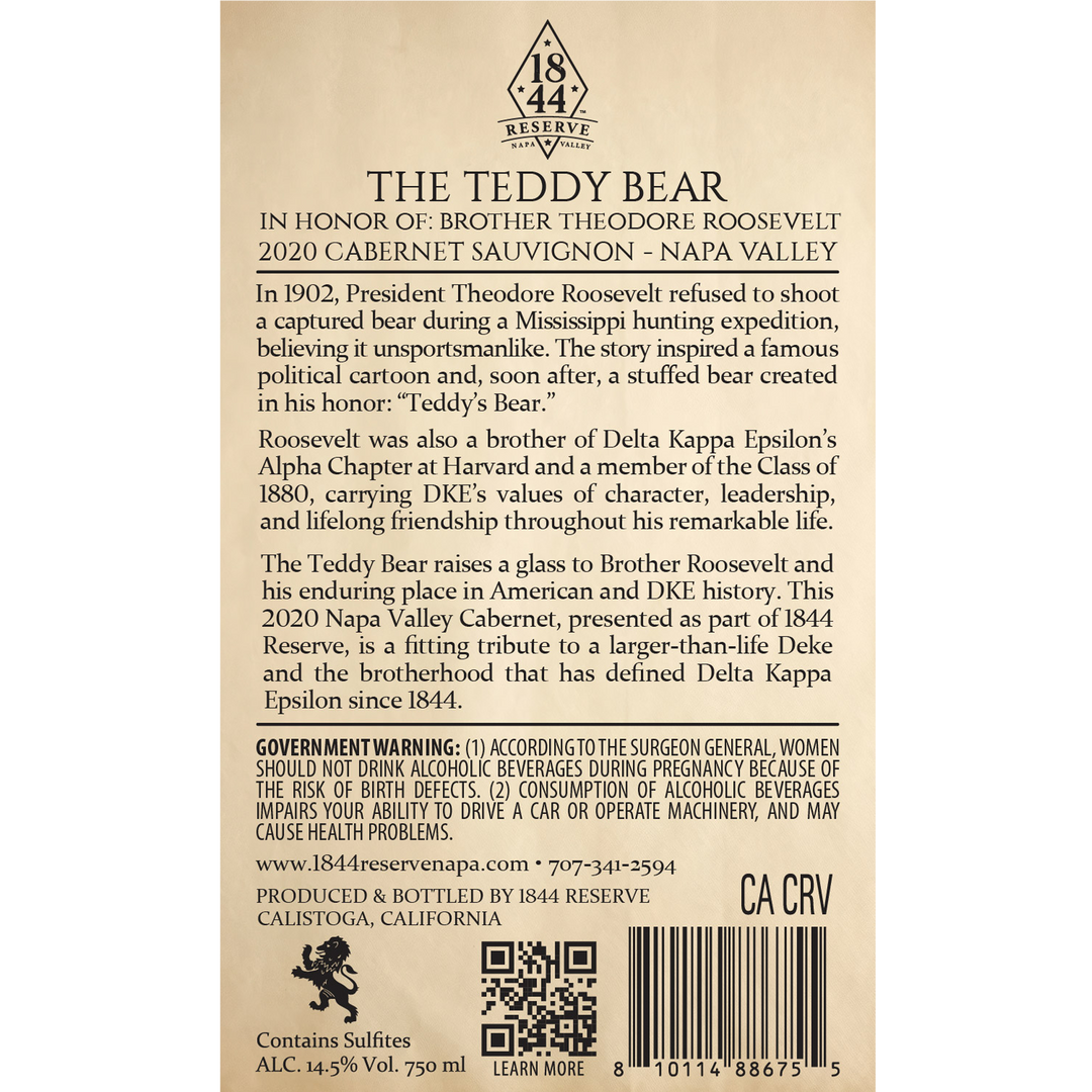 The Teddy Bear - 2020 Cabernet Sauvignon - Napa Valley