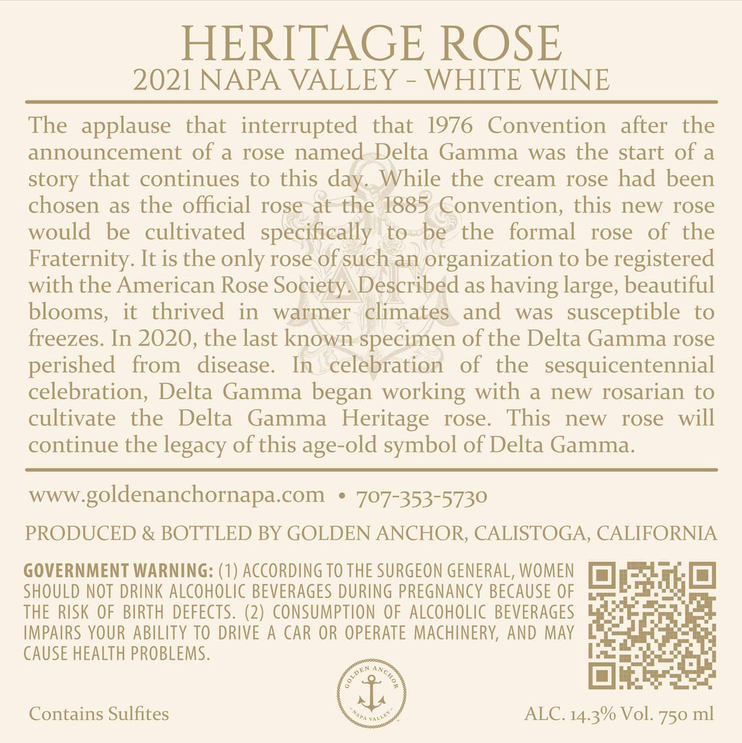 Heritage Rose - 2021 Cuvée Blanc - Napa Valley