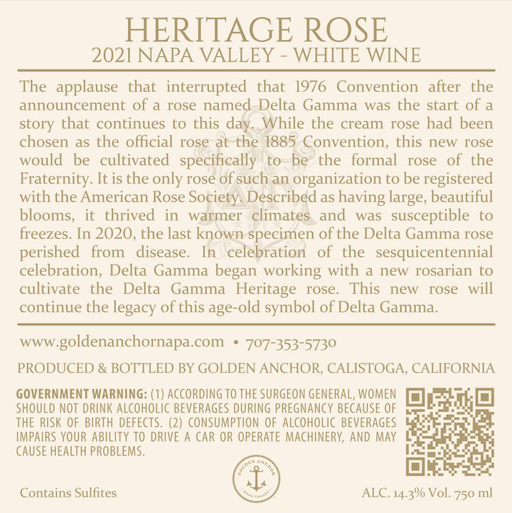 Heritage Rose - 2021 Cuvée Blanc - Napa Valley