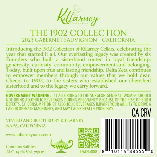 The 1902 Collection - 2023 Cabernet Sauvignon - California