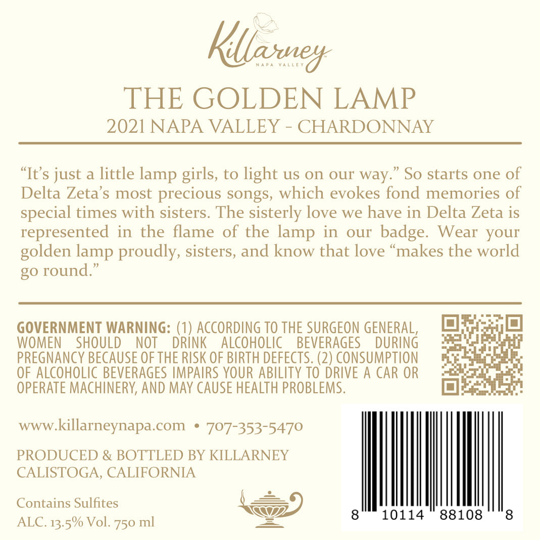 The Golden Lamp - 2021 Chardonnay - Napa Valley