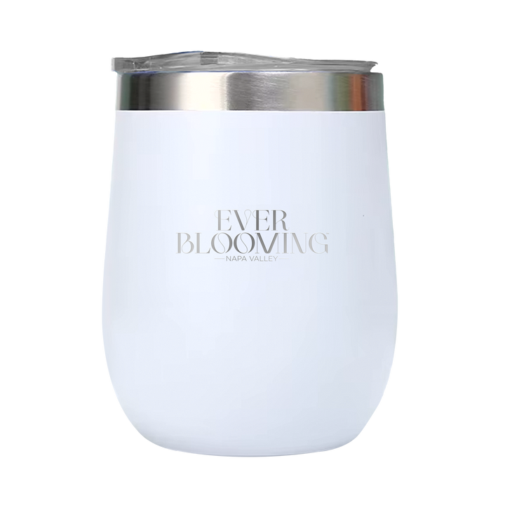 12oz Double Wall Stainless Steel Wine Tumbler with Lid