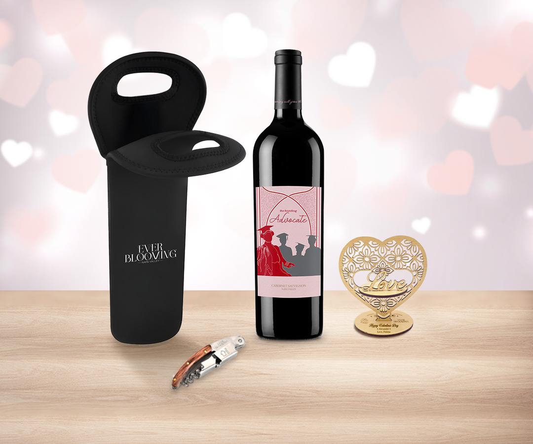 Valentine Red Wine & Tote Bag Delight