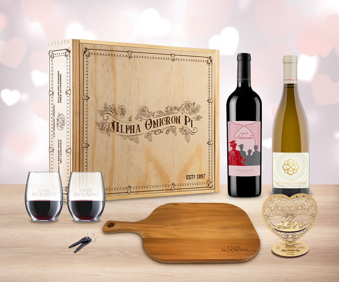 Valentine Red & White Wine "Toast" Gift Set