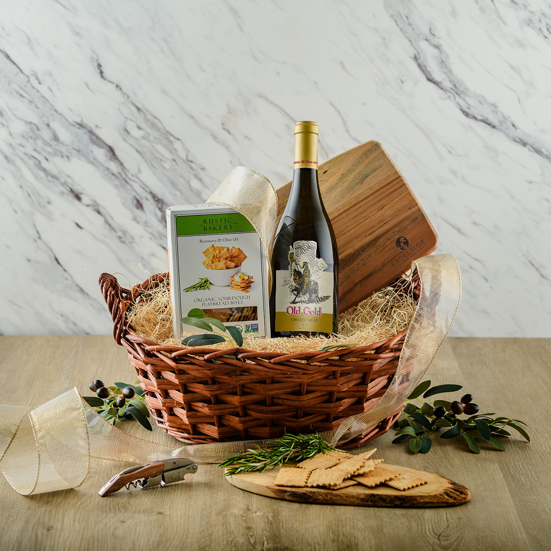 Signature White Gift Basket
