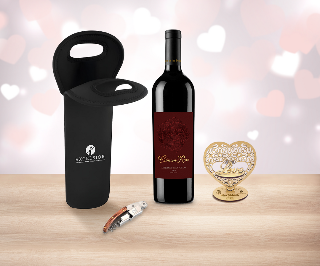 Valentine Red Wine & Tote Bag Delight