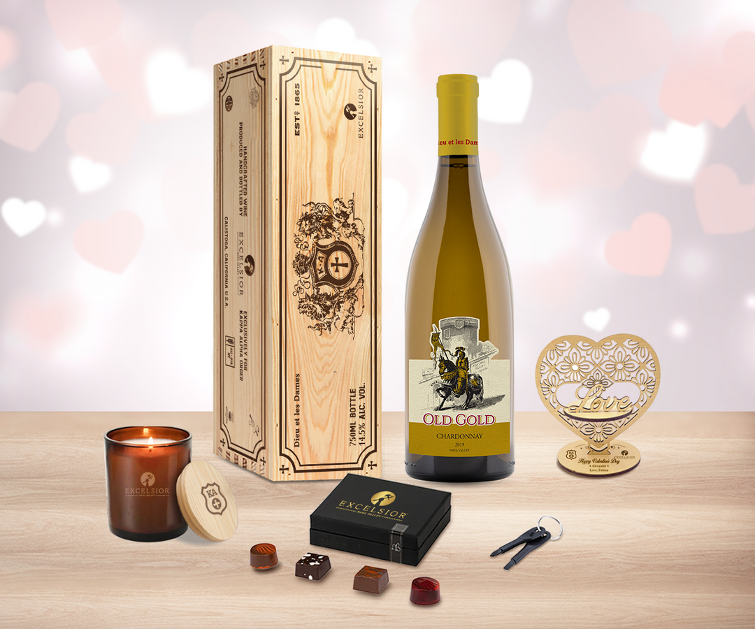 Valentine White Wine "Love" Gift Set