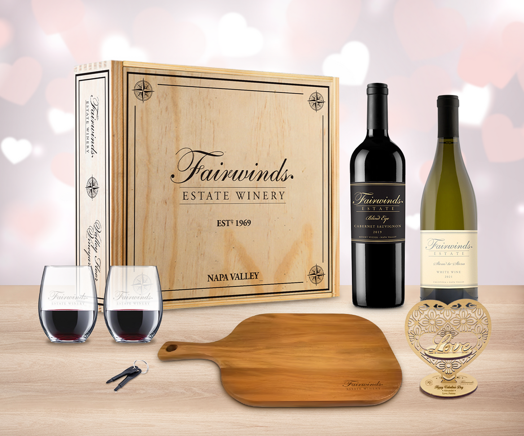 Valentine Red & White Wine "Toast" Gift Set