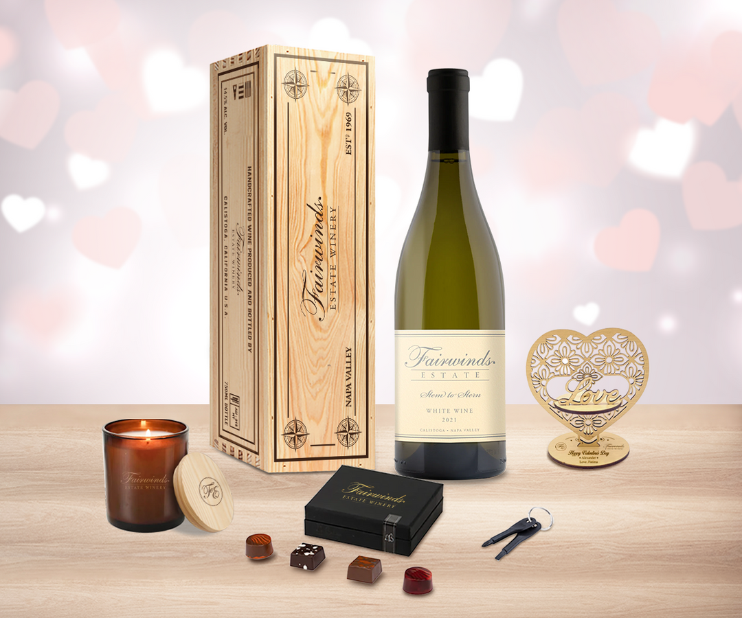 Valentine White Wine "Love" Gift Set