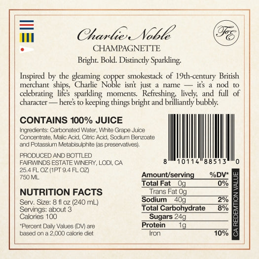Charlie Noble - Champagnette - California