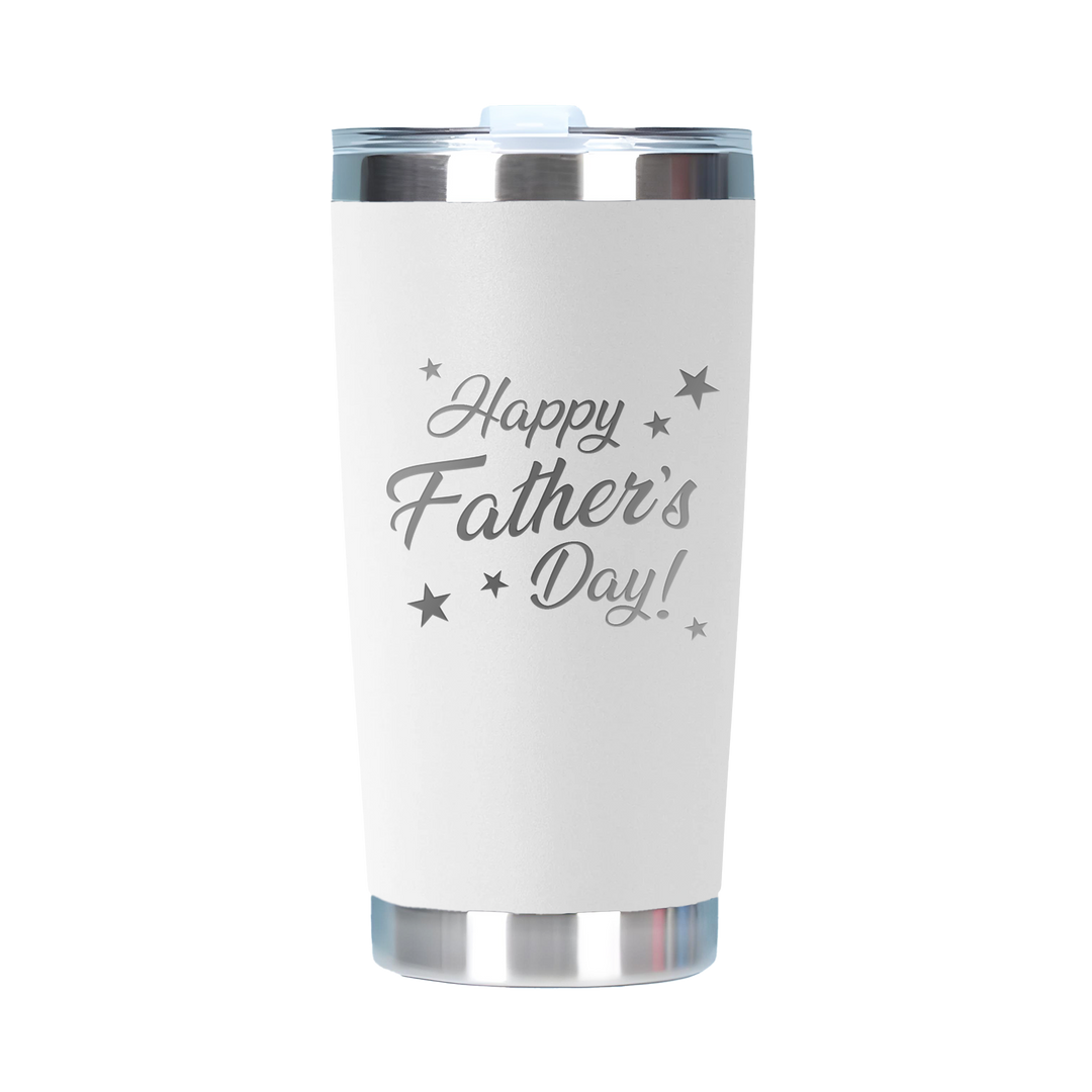 Happy Father's Day 20oz Double Wall Stainless Steel Tall Tumbler with Lid
