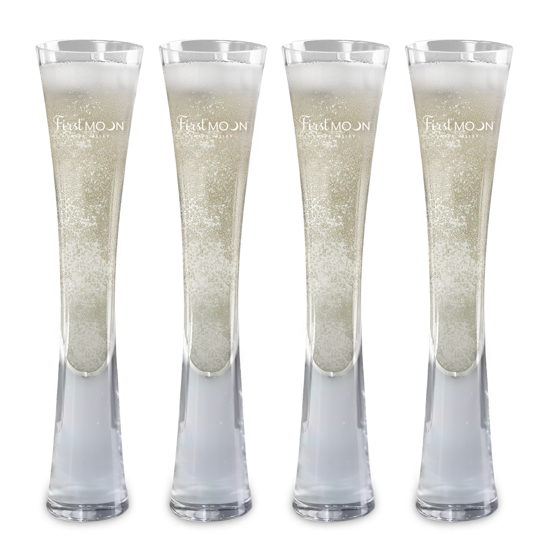 Hand Blown Artisan Crafted Champagne Flute