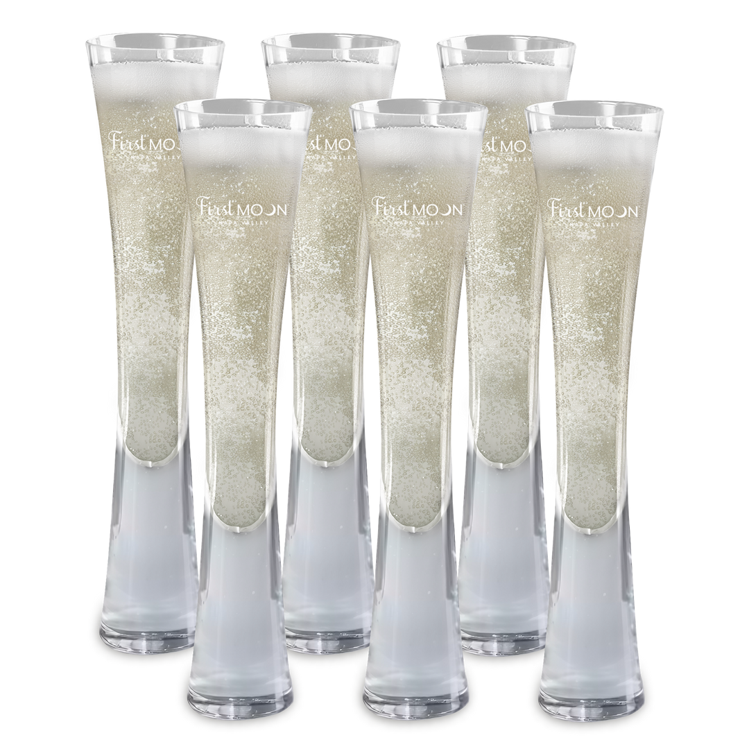 Hand Blown Artisan Crafted Champagne Flute