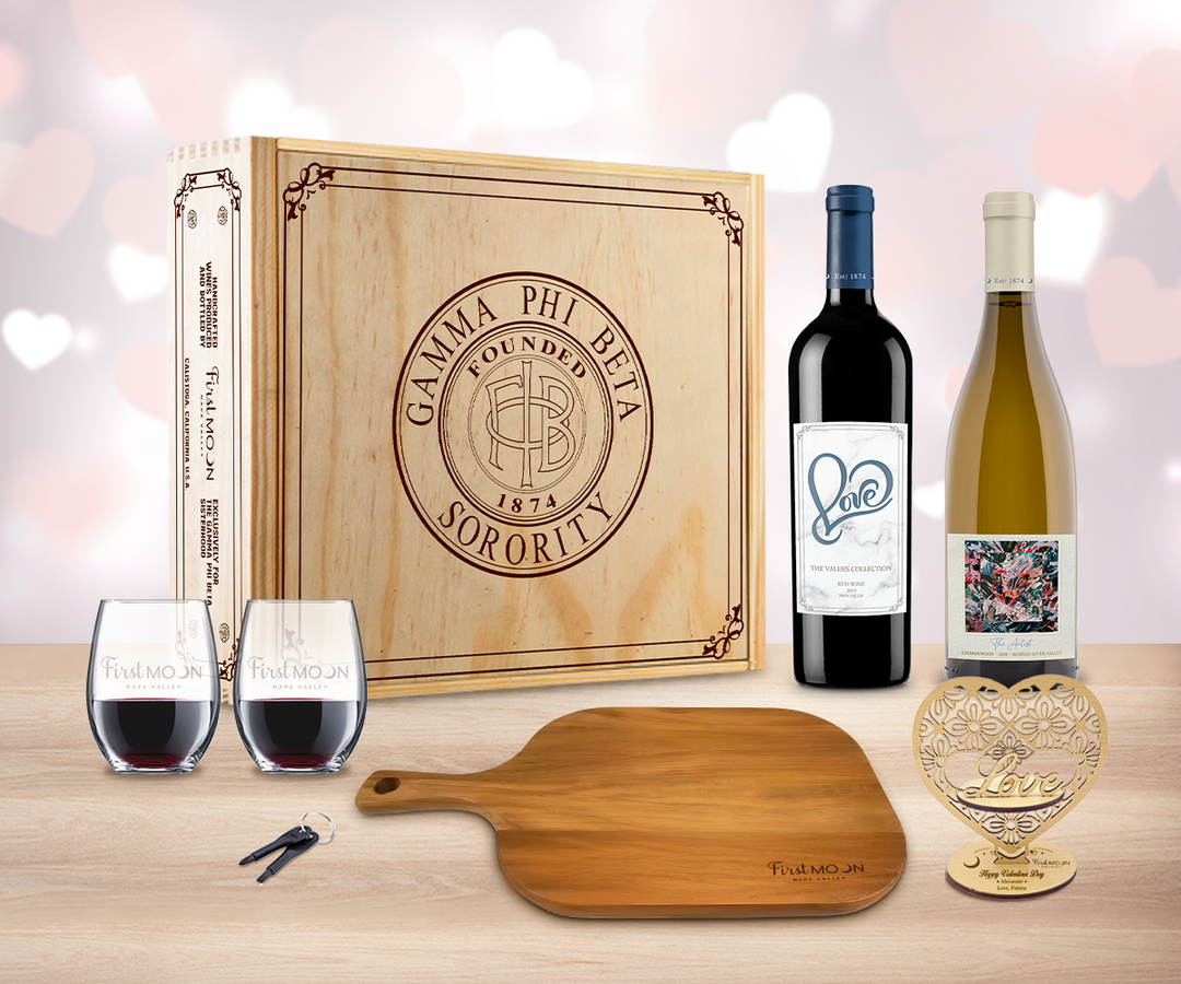 Valentine Red & White Wine "Toast" Gift Set