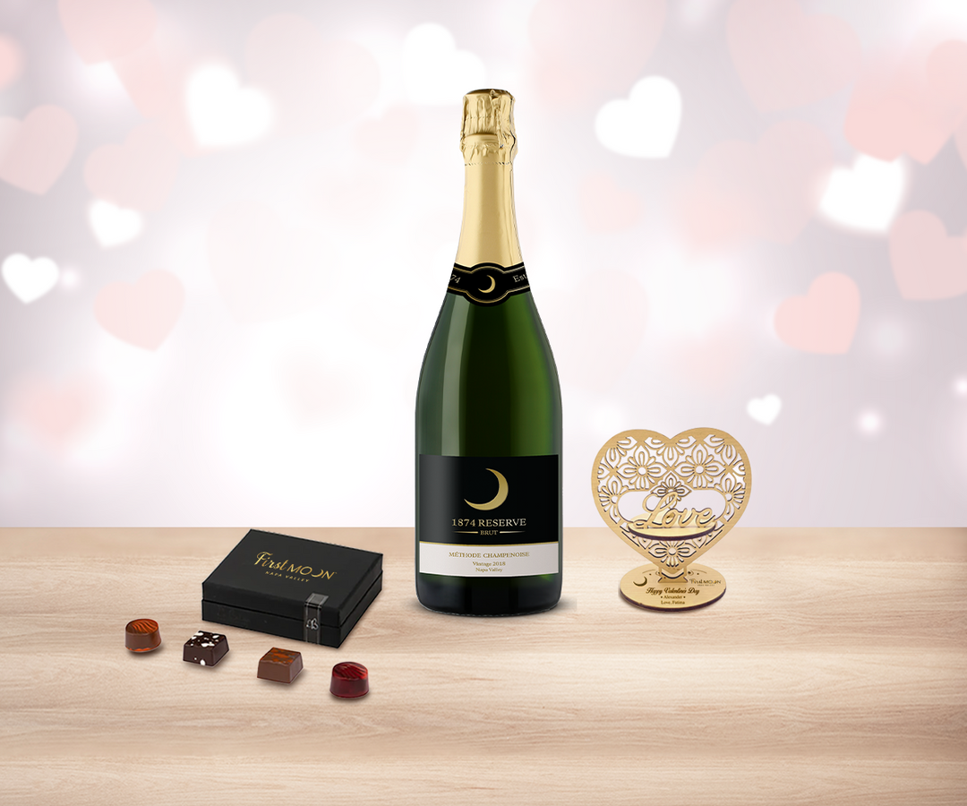 Valentine Sparkling Wine & Truffles Delight