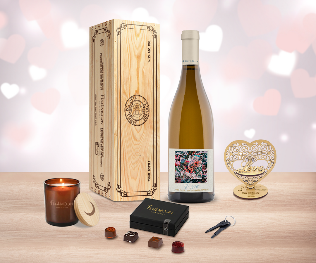 Valentine White Wine "Love" Gift Set