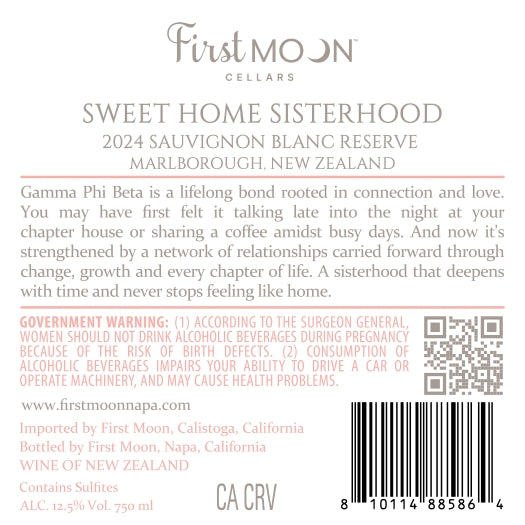 Sweet Home Sisterhood - 2024 Sauvignon Blanc - New Zealand